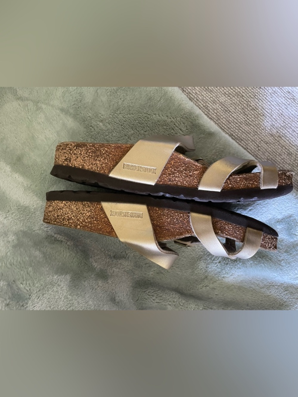 ✨Women’s/Kids Birkenstock Sandals Gold Size 35 - Picture 4 of 6